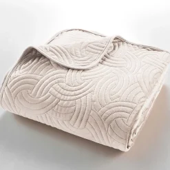 Couvre-lit 2 personnes matelassé 220x240 + 2 taies SOLANGE Naturel>Douceur D'Intérieur Best