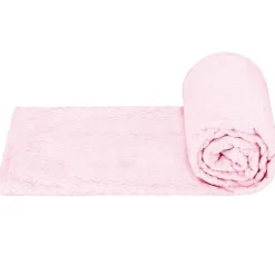 Springos Couvre-lit - - zigzag - 200x220 cm - rose clair - extra soft* Boutis, Couvre-Lit, Édredon