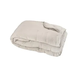 Couvre-Lit en microfibre matelassée (180x240 cm - Beige)> Best