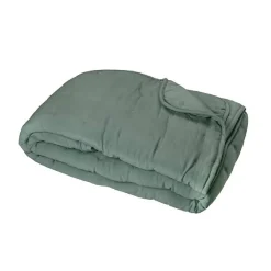 Couvre-Lit en microfibre matelassée (240x220 cm - Vert tilleul)* Boutis, Couvre-Lit, Édredon