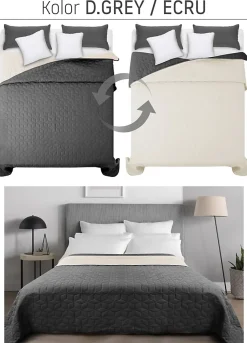 Tutumi COUVRE-LIT DIAMANTE 200X220 GREY* Boutis, Couvre-Lit, Édredon