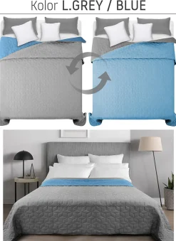 COUVRE-LIT DIAMANTE 200X240 BLUE><noscript><img width=