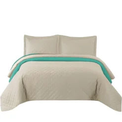 Tutumi COUVRE-LIT INEZ 220X240 BEIGE MINT* Boutis, Couvre-Lit, Édredon