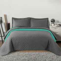 COUVRE-LIT INEZ 220X240 GREY MINT><noscript><img width=