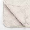 Douceur D'Intérieur Couvre-lit Velours Uni Solange 220 x 240 cm Naturel + 2 housses de coussins 60x60 cm* Boutis, Couvre-Lit, Édredon