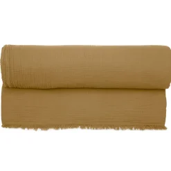 Linnea Couvre-lit 150x200 cm coton collection PAROS marron houblon* Boutis, Couvre-Lit, Édredon