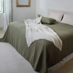 Linnea Couvre-lit 260x240 cm coton collection PAROS blanc neige* Boutis, Couvre-Lit, Édredon
