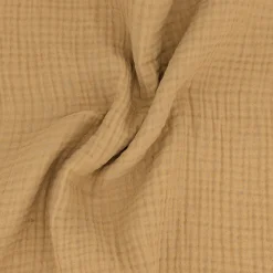 Couvre-lit 260x240 cm coton collection PAROS marron houblon><noscript><img width=