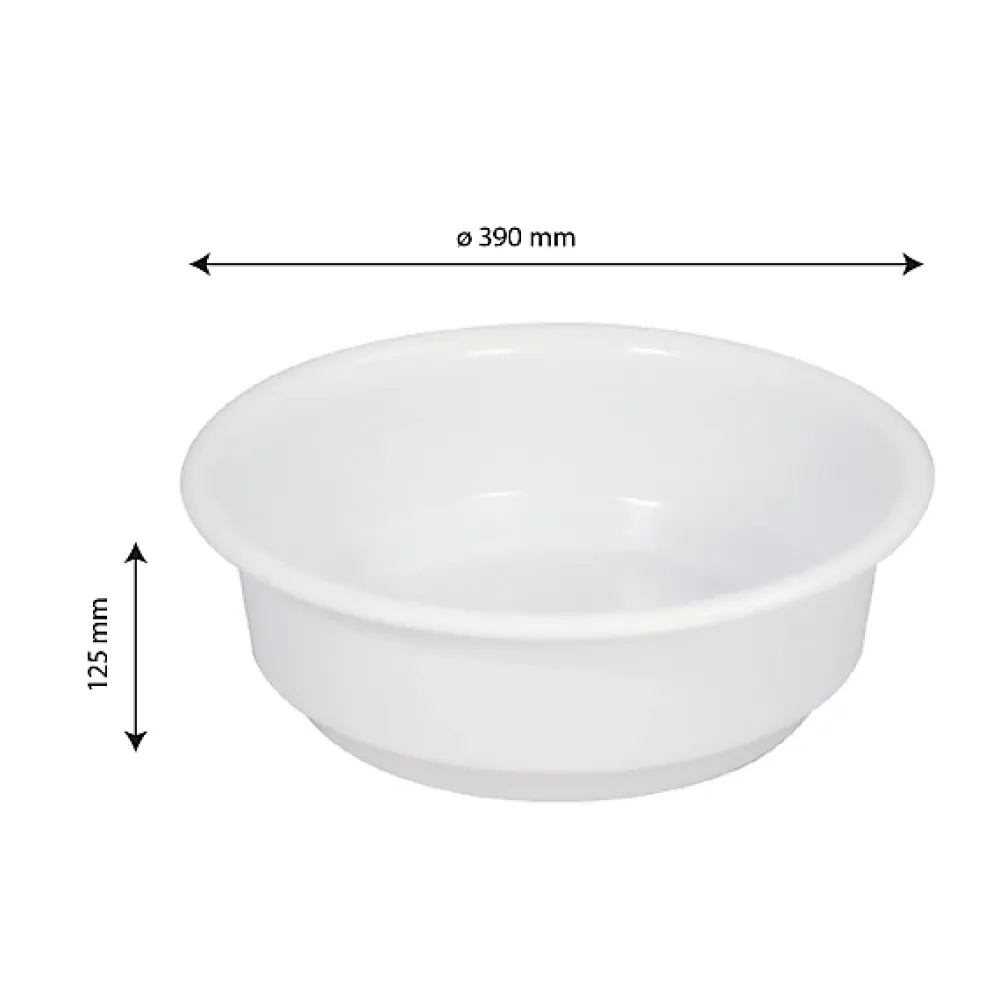 Gilac Cuvette alimentaire ronde emboitable 9 L - blanc* Seau, Bassine, Récipient De Ménage