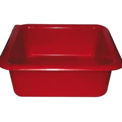 Gilac Cuvette carrée - 24 cm - 3 L - rouge* Seau, Bassine, Récipient De Ménage