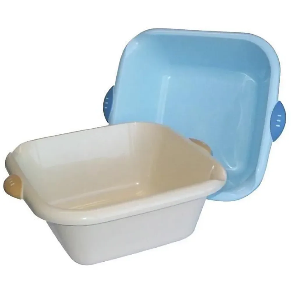 Laguelle Cuvette carrée bimatière - 13 L - blanc* Seau, Bassine, Récipient De Ménage