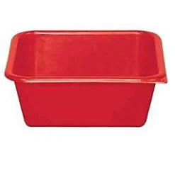 Cuvette carrée rouge 15L L. 38 x l. 38 x H. 17,5 cm> Clearance