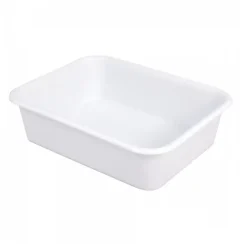 Gilac Cuvette rectangulaire profonde 20 L - blanc* Seau, Bassine, Récipient De Ménage