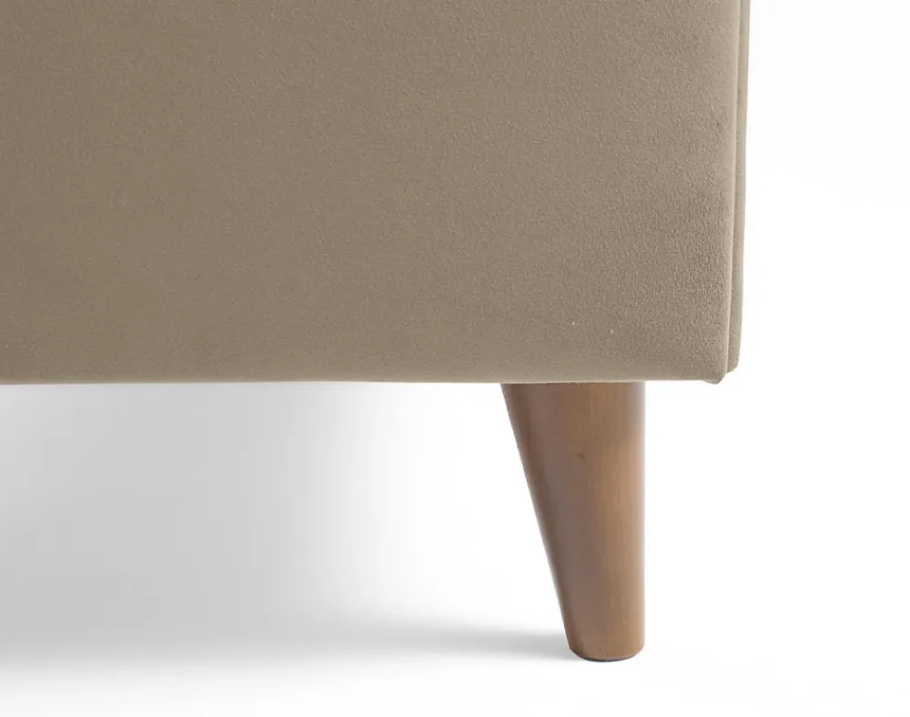 Best Mobilier Dali - cadre de lit - 160x200 - en velours -* Lit Double