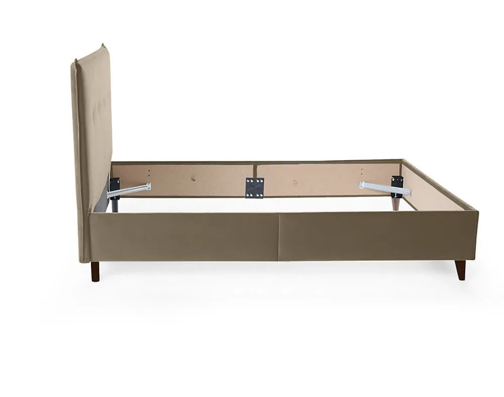 Best Mobilier Dali - cadre de lit - 160x200 - en velours -* Lit Double