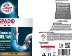 Déboucheur gel cuisine et salle de bain 1L>Spado Discount