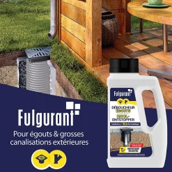 FULGURANT SANITAIRE Déboucheur égouts surpuissant Fulgurant 500g* Déboucheur
