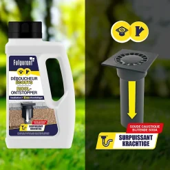 FULGURANT SANITAIRE Déboucheur égouts surpuissant Fulgurant 500g* Déboucheur