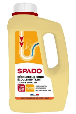 Spado Déboucheur liquide cuisine et salle de bain 1L* Déboucheur