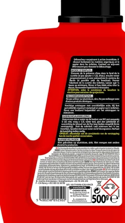 Déboucheur liquide Turbo WC Fulgurant 500g* Déboucheur