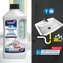 Epur Déboucheur soude caustique Fulgurant 1L* Déboucheur