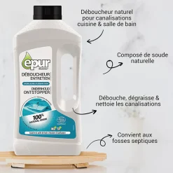 Epur Déboucheur soude pour canalisations 1L* Déboucheur