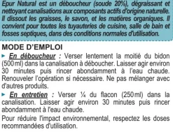 Epur Déboucheur soude pour canalisations 1L* Déboucheur
