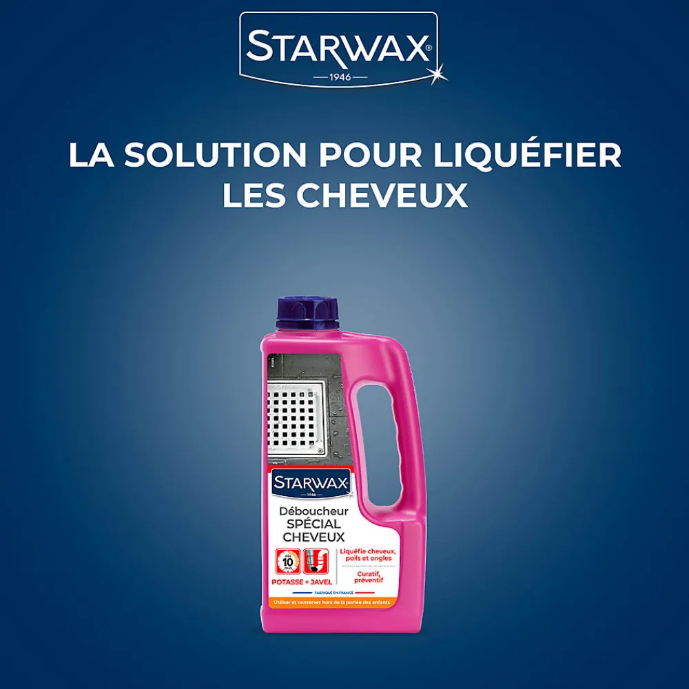 Déboucheur spécial cheveux 900ml>Starwax Online