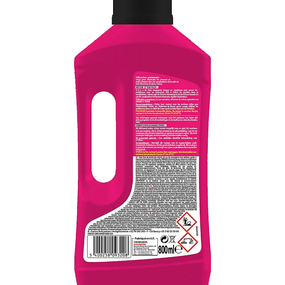 Déboucheur spécial cheveux Fulgurant 800ml> Online