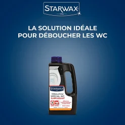 Starwax Déboucheur spécial WC avec javel 1L* Déboucheur