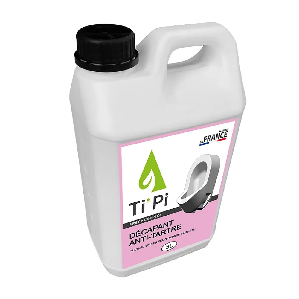 Ti'Pi Décapant antitartre pour urinoir sans eau 3L (recharge) - Rapide et puissant* Déboucheur
