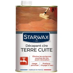 Starwax Décapant cire tomettes et terres cuites 1L* Nettoyant Et Entretien Pour Sol