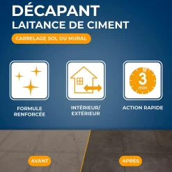 Starwax Décapant laitance de ciment carrelages 5L* Produits De Gros Lessivage