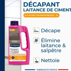 Décapant laitance de ciment carrelages 1L>Starwax New