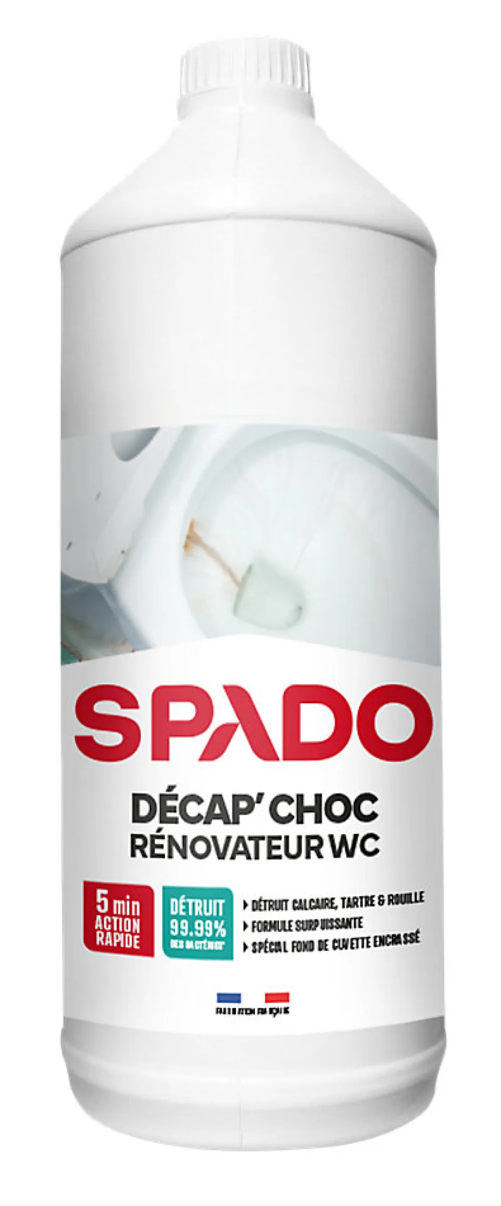 Décapant rénovateur WC-toilettes-fonds de cuvette 1L>Spado Sale