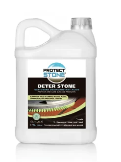 Protect stone Décapant Voile de Ciment et mousse Nettoyant puissant pour Pierre Naturelle, Marbre, Carrelage, Béton Int/Ext 5L (100m²)* Nettoyant Pour Salle De Bains