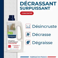 Starwax Décrassant surpuissant concentré de cuisine 1L* Nettoyant Pour Cuisine|Nettoyant Et Entretien Pour Sol