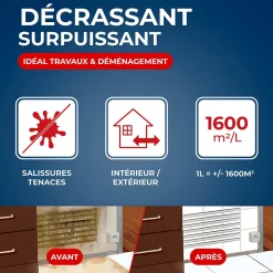 Starwax Décrassant surpuissant concentré de cuisine 1L* Nettoyant Pour Cuisine|Nettoyant Et Entretien Pour Sol
