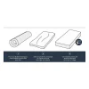Deko Dream Matelas mousse Kiva 90 x 190 cm - Confort ferme - 16 cm* Matelas