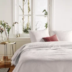 Atmosphera Créateur D'Intérieur Dessus de lit + 2 taies Dolce - ivoire 240x260 cm - Atmosphera* Boutis, Couvre-Lit, Édredon