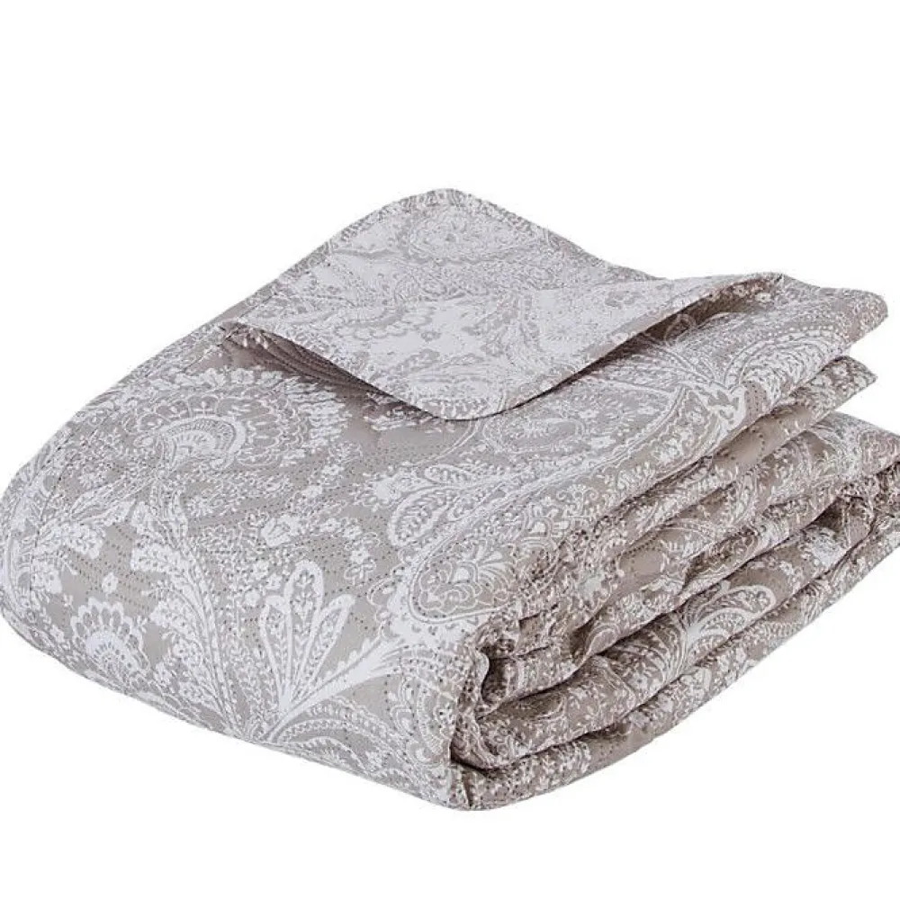 Dessus de lit 260 x 240 cm + 2 Taies 60 x 60 cm "Marie" - Lin>Atmosphera New