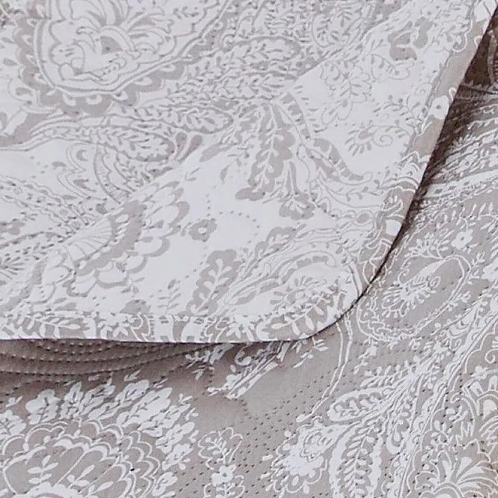 Dessus de lit 260 x 240 cm + 2 Taies 60 x 60 cm "Marie" - Lin>Atmosphera New