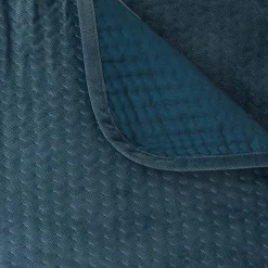 Atmosphera Créateur D'Intérieur Dessus de lit Lilou bleu egéen 260x240cm - Atmosphera* Boutis, Couvre-Lit, Édredon
