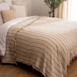 Dessus de lit Luisa 240x260cm beige - Atmosphera><noscript><img width=
