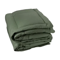 Toison d'Or Dessus de lit matelassé peau de pêche Oekotex (220x240 cm - Vert)* Boutis, Couvre-Lit, Édredon