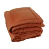 Dessus de lit matelassé peau de pêche Oekotex (240x260 cm - Terracotta)>Toison d'Or Outlet