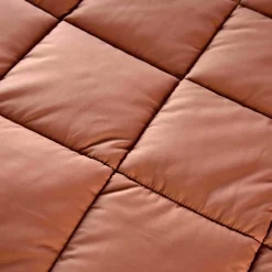 Dessus de lit matelassé peau de pêche Oekotex (240x260 cm - Terracotta)>Toison d'Or Outlet
