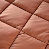 Toison d'Or Dessus de lit matelassé peau de pêche Oekotex (220x240 cm - Terracotta)* Boutis, Couvre-Lit, Édredon