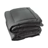 Toison d'Or Dessus de lit matelassé peau de pêche Oekotex (220x240 cm - Gris anthracite)* Boutis, Couvre-Lit, Édredon