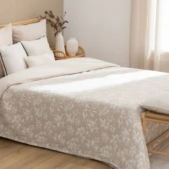 Dessus de lit Nuvia beige lin 260x240cm - Atmosphera>Atmosphera Créateur D'Intérieur Hot